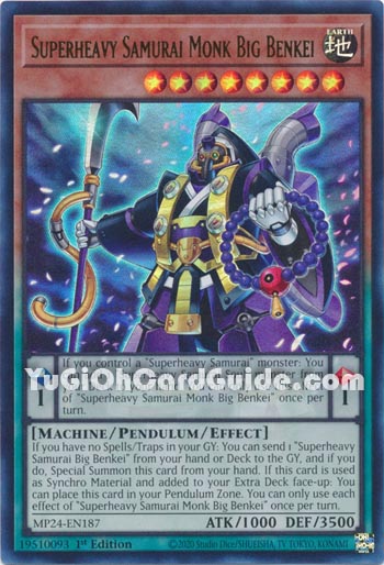 Yu-Gi-Oh Card: Superheavy Samurai Monk Big Benkei