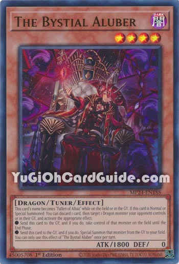 Yu-Gi-Oh Card: The Bystial Aluber