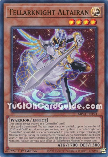 Yu-Gi-Oh Card: Tellarknight Altairan