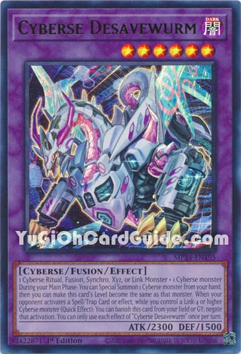 Yu-Gi-Oh Card: Cyberse Desavewurm