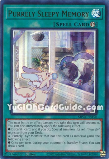 Yu-Gi-Oh Card: Purrely Sleepy Memory