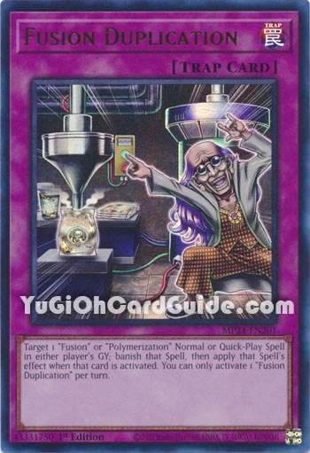 Yu-Gi-Oh Card: Fusion Duplication