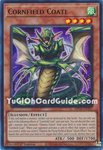 Yu-Gi-Oh Card: Cornfield Coatl