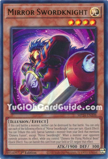 Yu-Gi-Oh Card: Mirror Swordknight