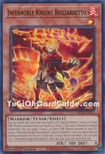 Yu-Gi-Oh Card: Infernoble Knight Ricciardetto