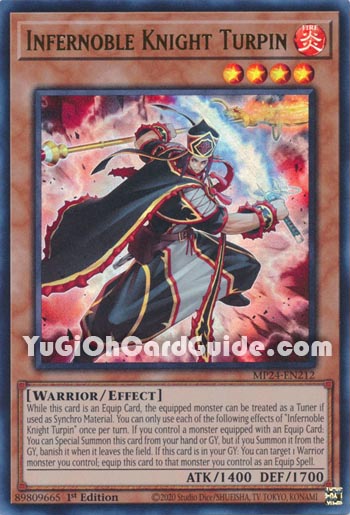 Yu-Gi-Oh Card: Infernoble Knight Turpin