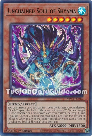 Yu-Gi-Oh Card: Unchained Soul of Shyama