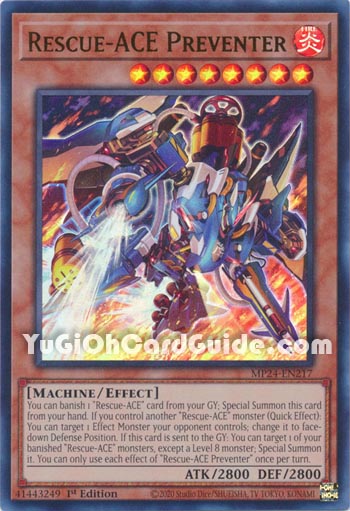 Yu-Gi-Oh Card: Rescue-ACE Preventer