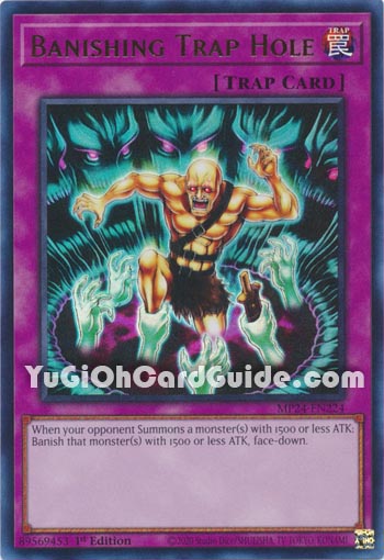 Yu-Gi-Oh Card: Banishing Trap Hole