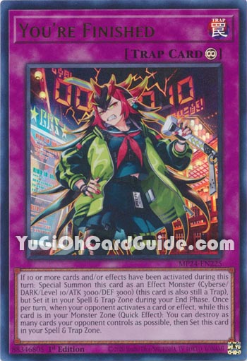 Yu-Gi-Oh Card: You're Finished