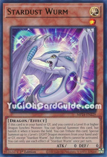 Yu-Gi-Oh Card: Stardust Wurm