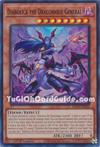 Yu-Gi-Oh Card: Diabolica the Draconique General