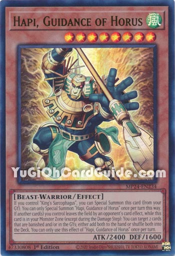 Yu-Gi-Oh Card: Hapi, Guidance of Horus