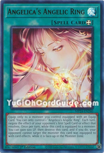 Yu-Gi-Oh Card: Angelica's Angelic Ring