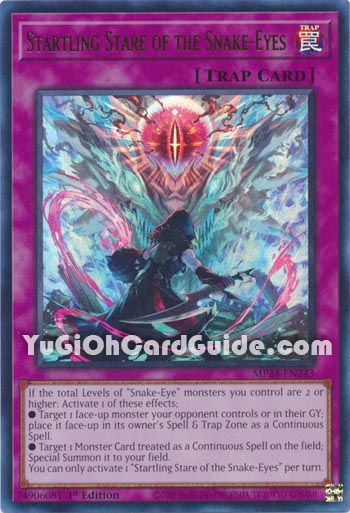 Yu-Gi-Oh Card: Startling Stare of the Snake-Eyes