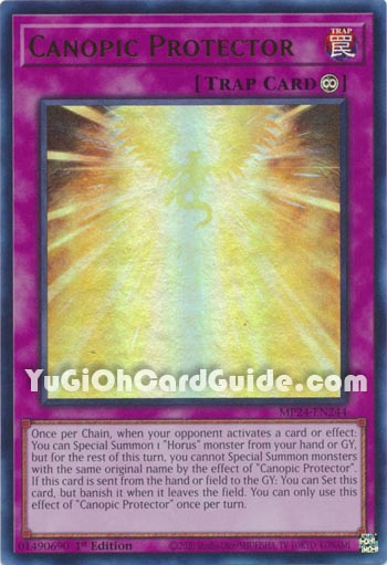 Yu-Gi-Oh Card: Canopic Protector