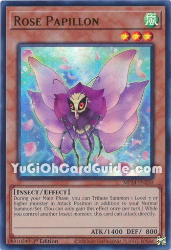 Yu-Gi-Oh Card: Rose Papillon