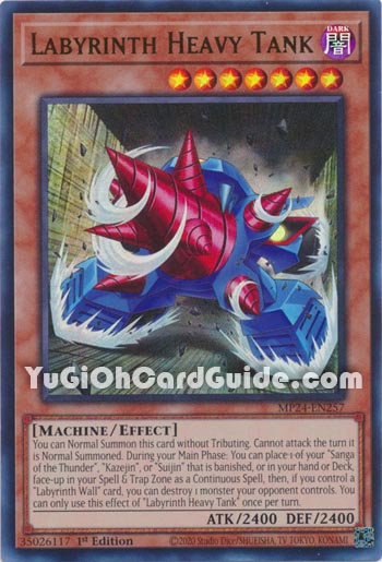 Yu-Gi-Oh Card: Labyrinth Heavy Tank