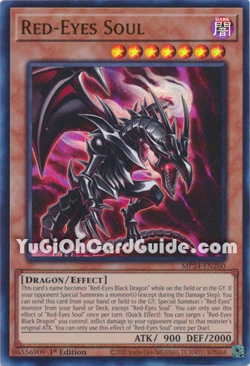 Yu-Gi-Oh Card: Red-Eyes Soul