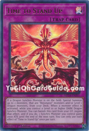 Yu-Gi-Oh Card: Time to Stand Up