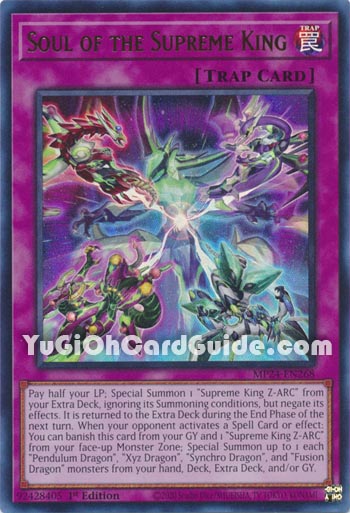 Yu-Gi-Oh Card: Soul of the Supreme King