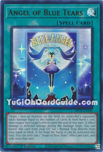 Yu-Gi-Oh Card: Angel of Blue Tears