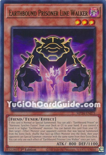 Yu-Gi-Oh Card: Earthbound Prisoner Line Walker