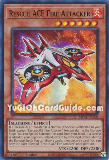 Yu-Gi-Oh Card: Rescue-ACE Fire Attacker