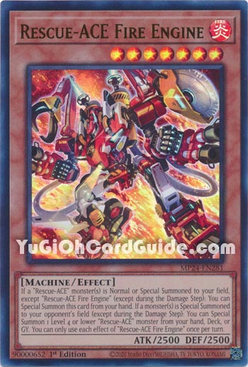 Yu-Gi-Oh Card: Rescue-ACE Fire Engine