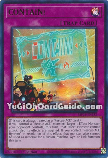 Yu-Gi-Oh Card: CONTAIN!