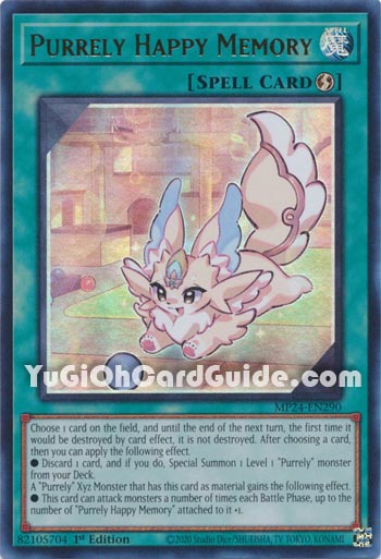 Yu-Gi-Oh Card: Purrely Happy Memory