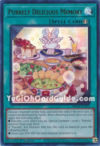 Yu-Gi-Oh Card: Purrely Delicious Memory