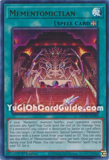 Yu-Gi-Oh Card: Mementomictlan