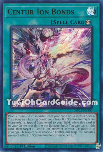 Yu-Gi-Oh Card: Centur-Ion Bonds