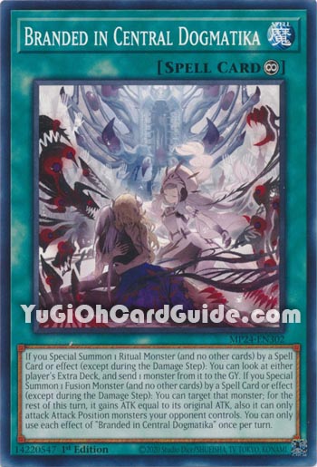 Yu-Gi-Oh Card: Branded in Central Dogmatika