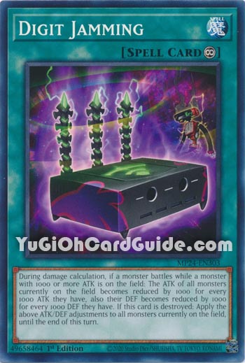 Yu-Gi-Oh Card: Digit Jamming