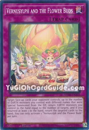 Yu-Gi-Oh Card: Vernusylph and the Flower Buds