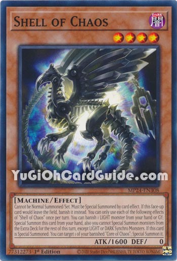 Yu-Gi-Oh Card: Shell of Chaos