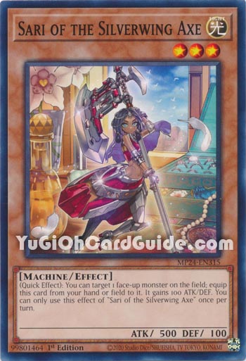 Yu-Gi-Oh Card: Sari of the Silverwing Axe