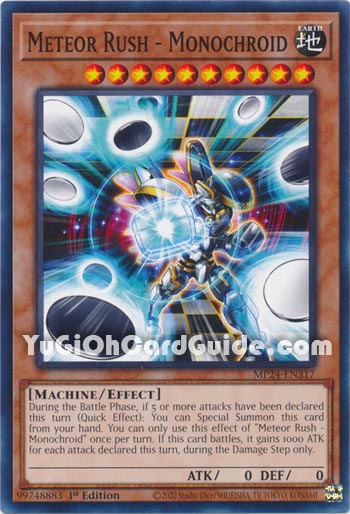 Yu-Gi-Oh Card: Meteor Rush - Monochroid