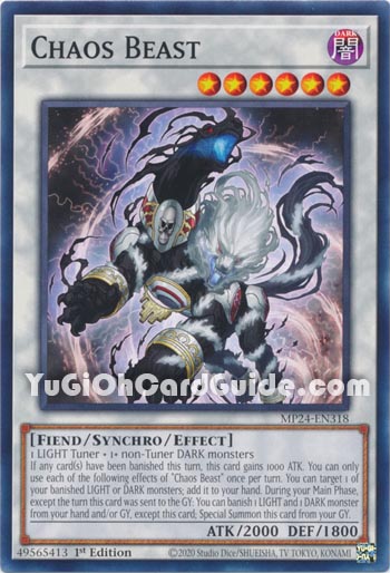 Yu-Gi-Oh Card: Chaos Beast