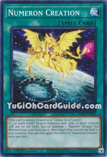 Yu-Gi-Oh Card: Numeron Creation