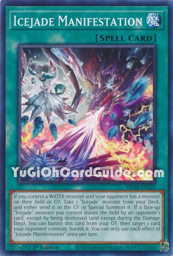 Yu-Gi-Oh Card: Icejade Manifestation