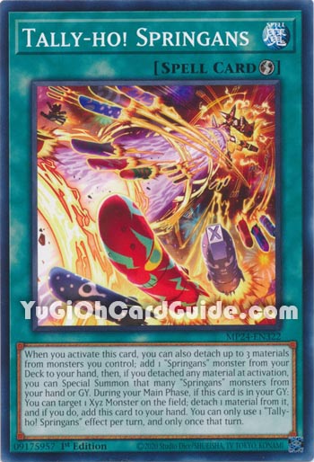 Yu-Gi-Oh Card: Tally-ho! Springans