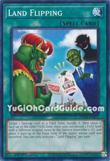 Yu-Gi-Oh Card: Land Flipping