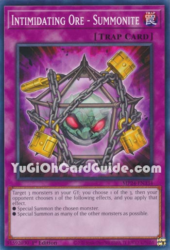 Yu-Gi-Oh Card: Intimidating Ore - Summonite