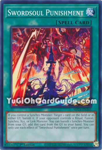 Yu-Gi-Oh Card: Swordsoul Punishment