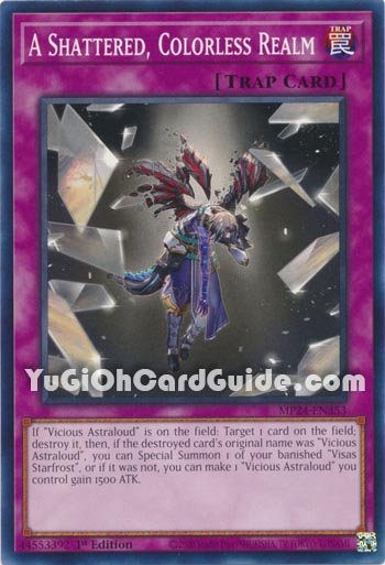 Yu-Gi-Oh Card: A Shattered, Colorless Realm