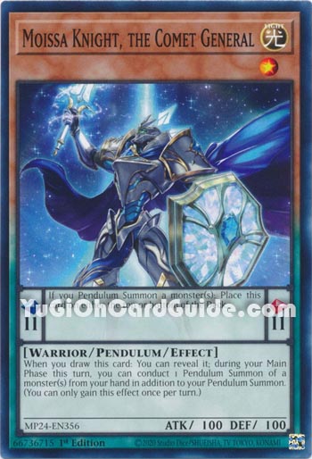 Yu-Gi-Oh Card: Moissa Knight, the Comet General