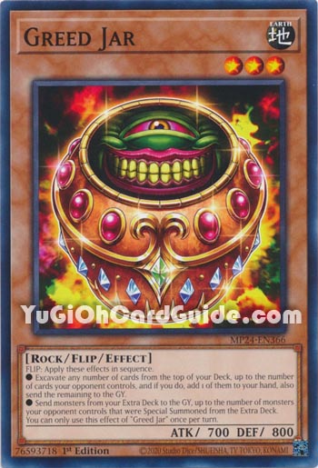 Yu-Gi-Oh Card: Greed Jar